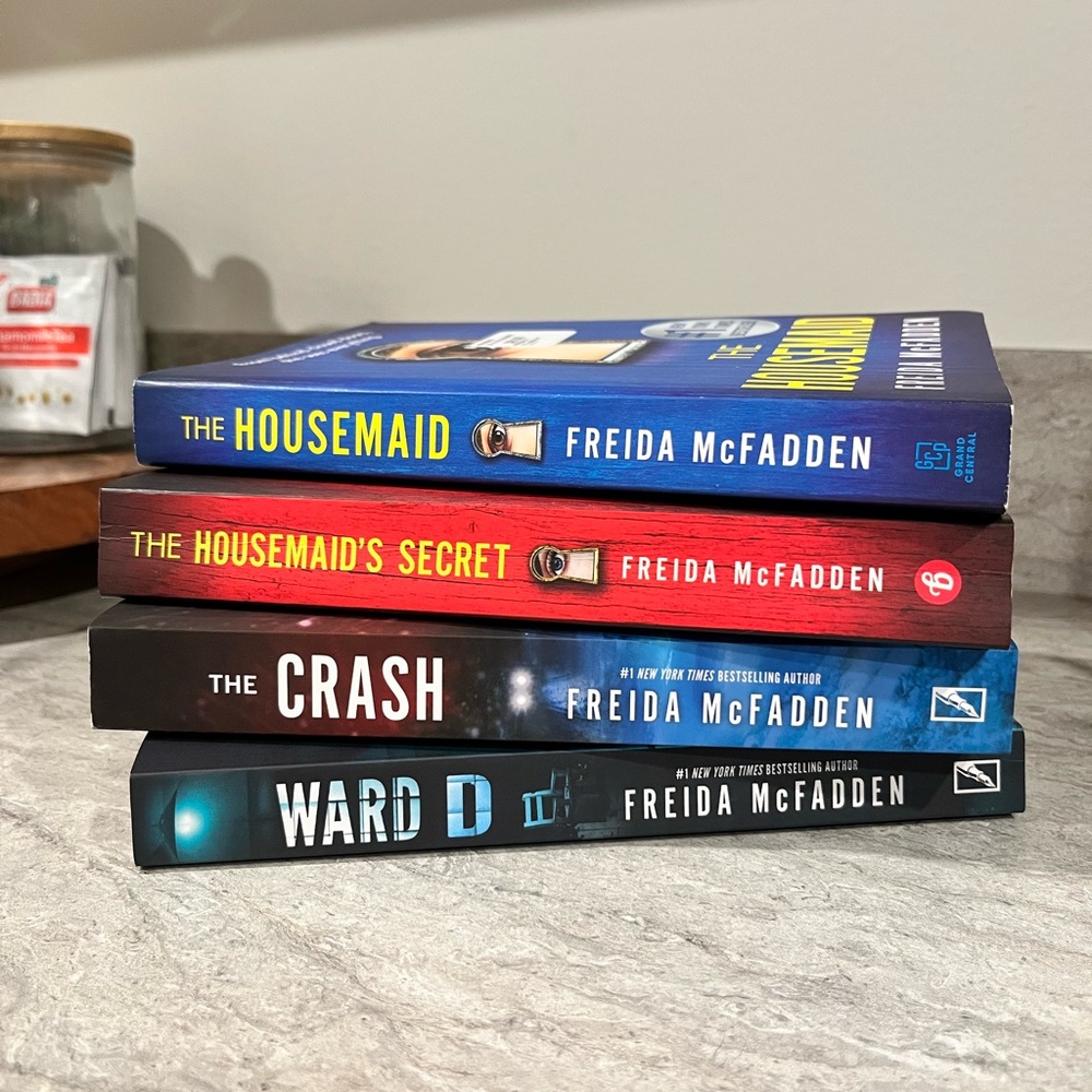 Freida McFadden Book Set - The Housemaid & her Secret, The Crash, Ward D